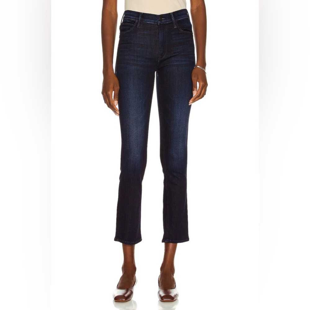 MOTHER Denim The Mid Rise Dazzler Ankle Now or Never dark wash jeans sz 27